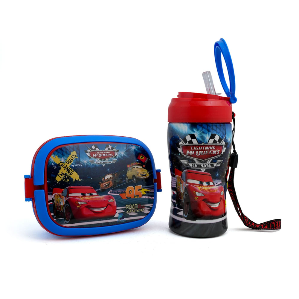 Water Bottle & Lunch Box 2 Pcs Pack-Blue, Tiffin Boxes & Bottles, Chase Value, Chase Value