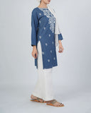 Valuables Women’s Denim Embroidered Kurti, Women Ready Kurtis, Chase Value, Chase Value