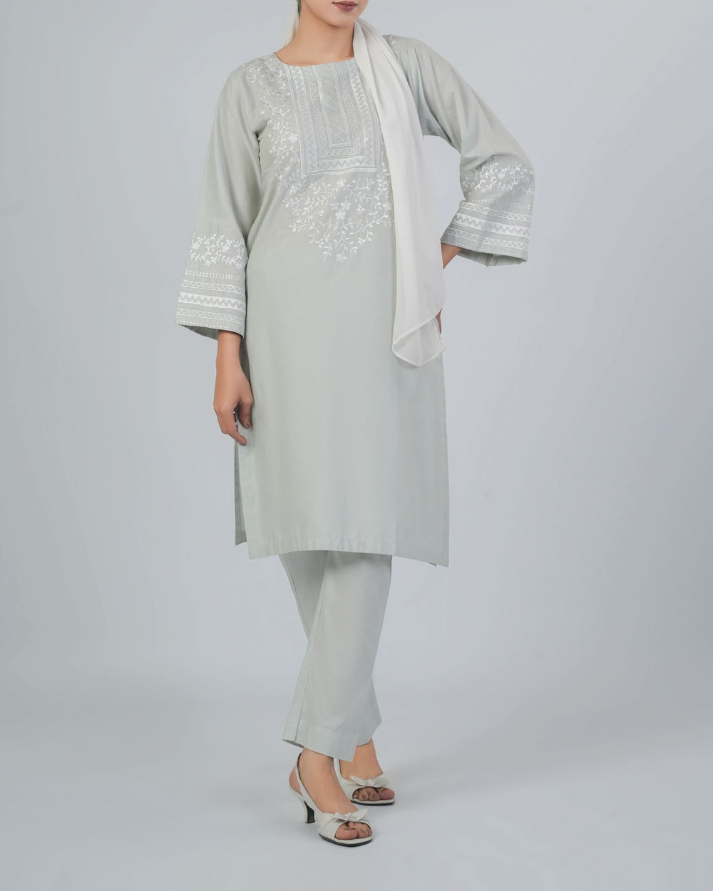 Valuable Women's Embroidered 2Pcs Suit, Women Shalwar Suits, Chase Value, Chase Value