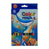 Color Pencil 18 Pcs - Blue, Coloring Tools, Chase Value, Chase Value