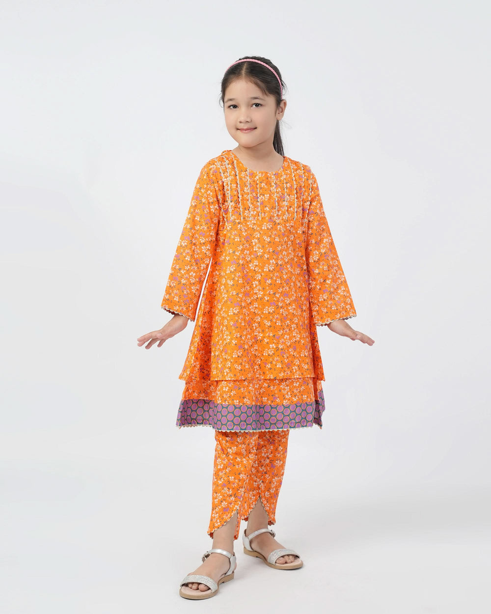 Eminent Girls Shalwar Suits - Orange, Girls Shalwar Kameez, Eminent, Chase Value