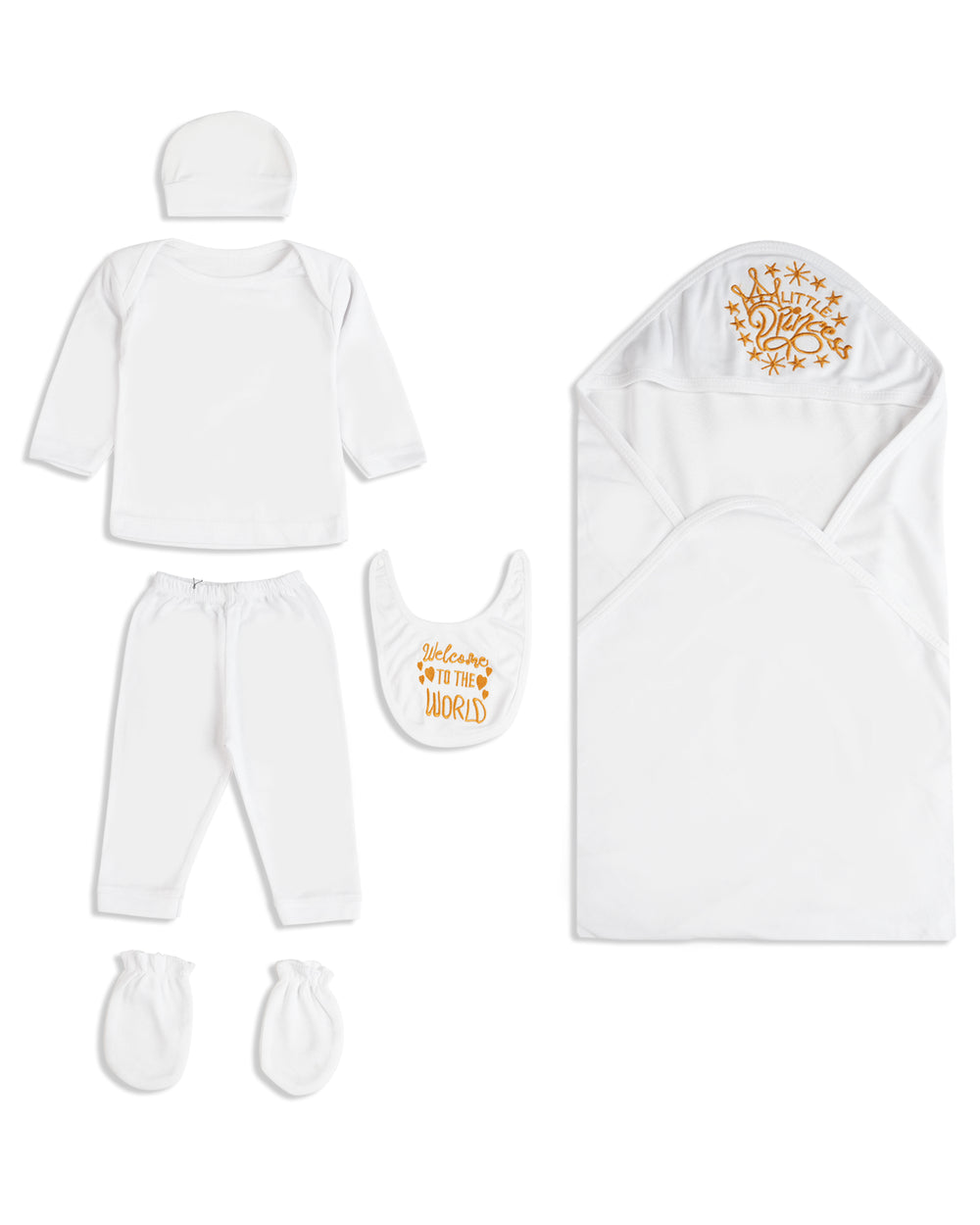 Valuable Newborn Unisex Full Sleeeves 7Pcs Gift Set, Newborn Gift Set, Chase Value, Chase Value