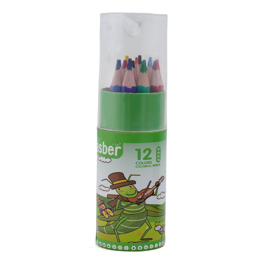 Color Pencil 12 Pcs - Green, Coloring Tools, Chase Value, Chase Value