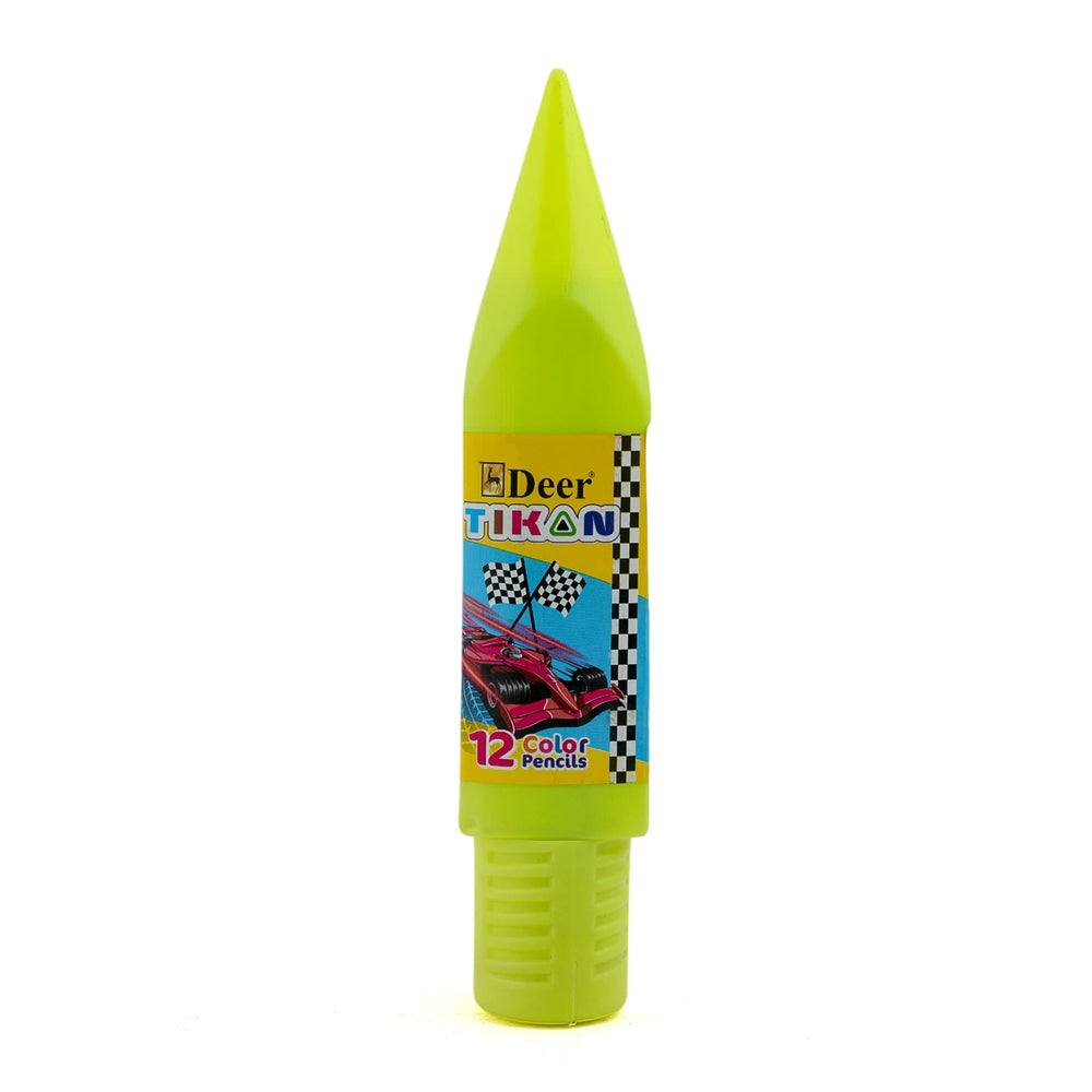 Deer 100-12 Tikon Colour Pencil 12Pcs - Light Green, Coloring Tools, Deer, Chase Value