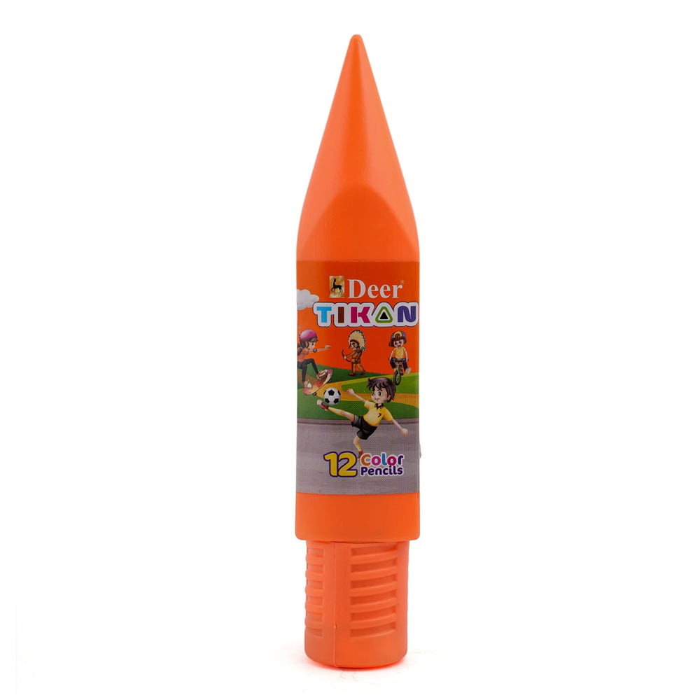 Deer 100-12 Tikon Colour Pencil 12Pcs - Peach, Coloring Tools, Deer, Chase Value