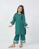 Eminent Girls Embroidered 02 Pcs Suit - Teal, Girls Shalwar Kameez, Eminent, Chase Value