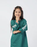 Eminent Girls Embroidered 02 Pcs Suit - Teal, Girls Shalwar Kameez, Eminent, Chase Value