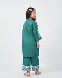 Eminent Girls Embroidered 02 Pcs Suit - Teal, Girls Shalwar Kameez, Eminent, Chase Value