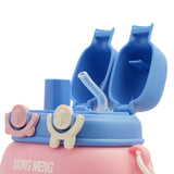 Water Bottle Double Mouth - Pink, Tiffin Boxes & Bottles, Chase Value, Chase Value