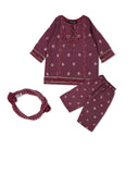 Girls’ Embroidered 3Pcs Suit, Girls Shalwar Kameez, Chase Value, Chase Value