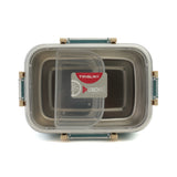 Stainless Steel Lunch Box - Steel Blue, Tiffin Boxes & Bottles, Chase Value, Chase Value