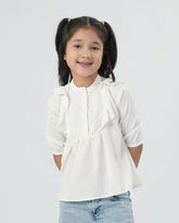 Eminent Girls Woven Top - White, Girls T-Shirts, Eminent, Chase Value