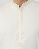 Eminent Men's Embroidered Kurta Shalwar Suit - Cream