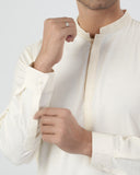 Eminent Men's Embroidered Kurta Shalwar Suit - Cream
