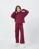 Eminent Girls Co-Ord Set - Maroon