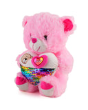 Stuff Heart Bear 30 CM - Light Pink, Stuffed Toys, Chase Value, Chase Value