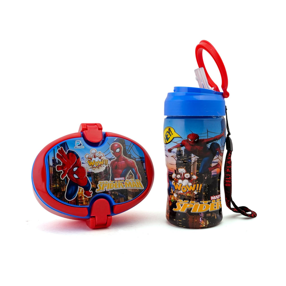 Water Bottle & Lunch Box 2Pcs Pack - Blue, Tiffin Boxes & Bottles, Chase Value, Chase Value