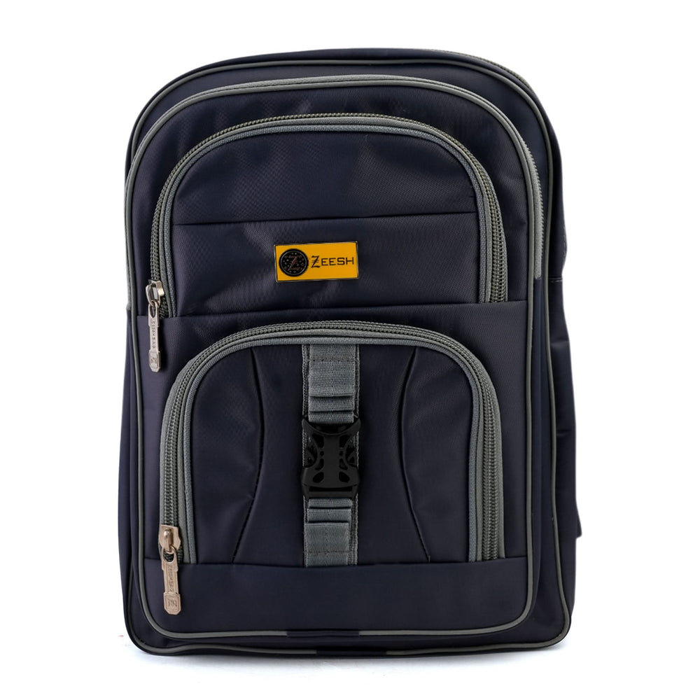 Kids School Backpack 15.5" Zee-222 - Grey, School Bags, Chase Value, Chase Value