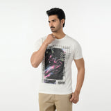 Eminent Men's Round Neck Half Sleeves Printed T-Shirt - Off White, Men's T-Shirts & Polos, Eminent, Chase Value
