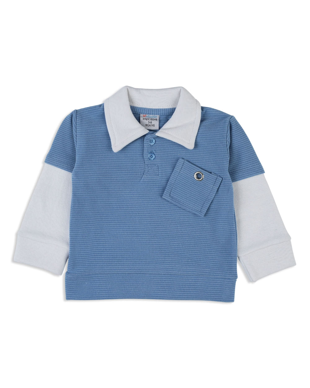 Valuables Newborn Boys Collar T-Shirt, Newborn Boys Full Sleeves T-Shirts, Chase Value, Chase Value