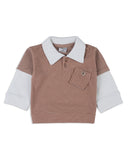 Valuables Newborn Boys Collar T-Shirt