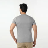 Eminent Men's Round Neck Half Sleeves Printed T-Shirt - Frost Grey, Men's T-Shirts & Polos, Eminent, Chase Value