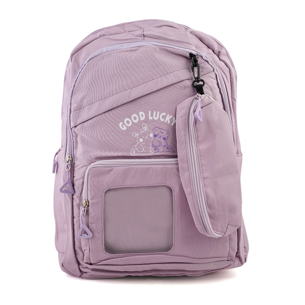 Girls Backpack 18" KT-07 - Light Purple, School Bags, Chase Value, Chase Value