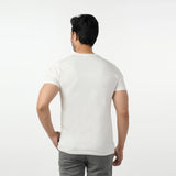 Eminent Men's Round Neck Half Sleeves Printed T-Shirt - Off White, Men's T-Shirts & Polos, Eminent, Chase Value