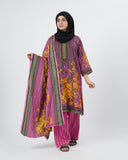 Gul Jee Shahzaib Women Poly Fabron 3-Piece Unstitched Suit - 1