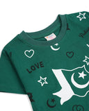 Valuables Girls' Half Sleeves Independence Suit
