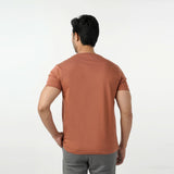 Eminent Men's Round Neck Half Sleeves Printed T-Shirt - Brown, Men's T-Shirts & Polos, Eminent, Chase Value