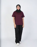 Eminent Women's Half Sleeves T-Shirt - Burgundy, Women T-Shirts & Tops, Eminent, Chase Value