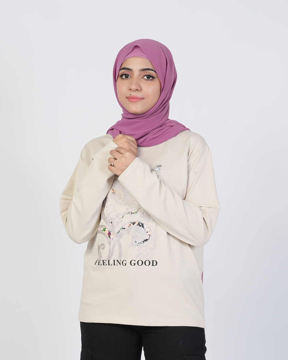 Valuables Printed Full Sleeves T-Shirt, Girls T-Shirts, Chase Value, Chase Value