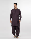 Eminent Men's Stitched Shalwar Suit - Burgundy, Men's Shalwar Kameez, Eminent, Chase Value