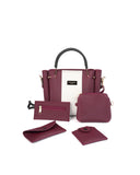 Women's Handbag 5-Pcs, Women Bags, Chase Value, Chase Value