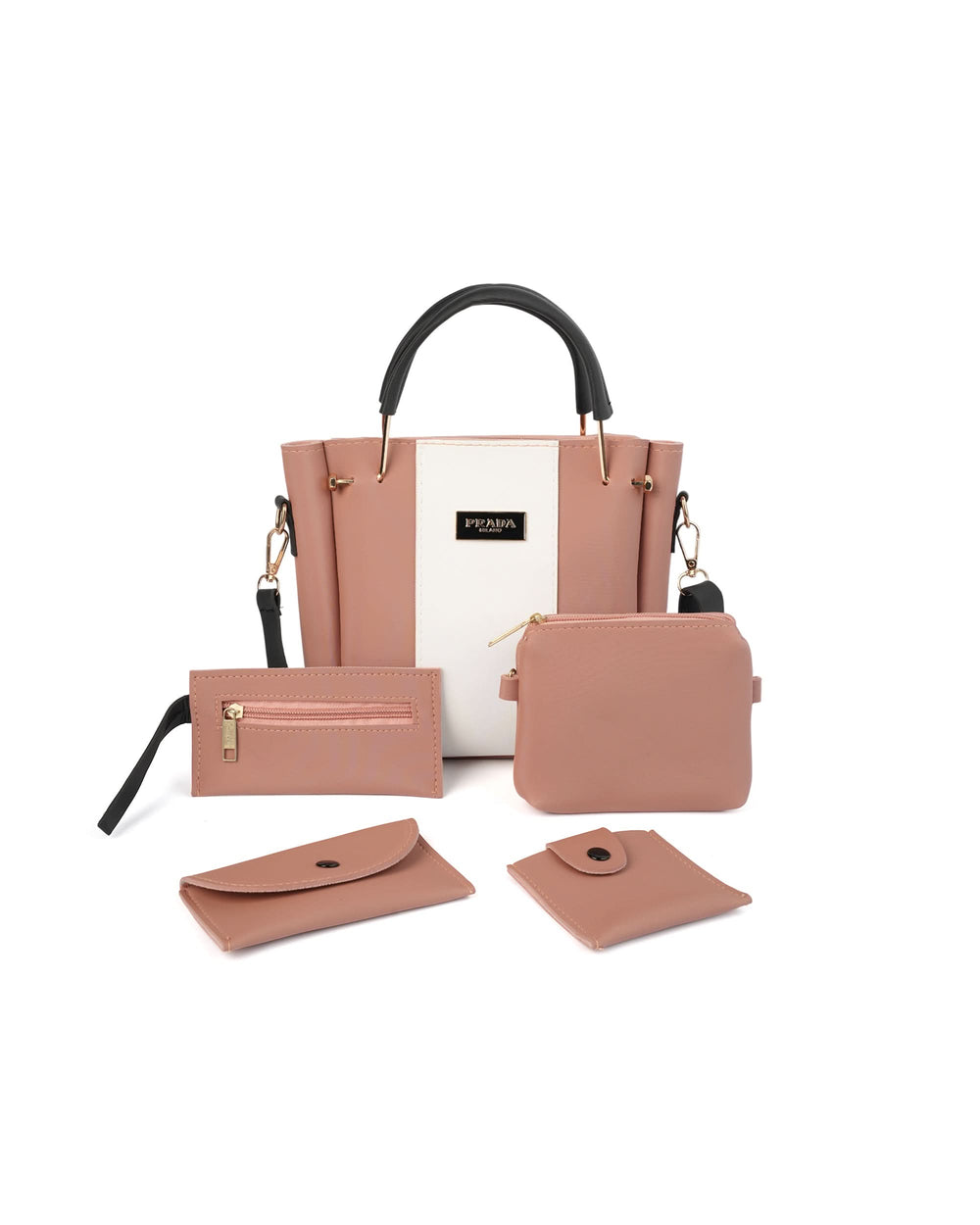 Women's Handbag 5-Pcs, Women Bags, Chase Value, Chase Value