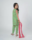 Eminent Girls Printed Shalwar Suit - Green, Girls Shalwar Kameez, Eminent, Chase Value