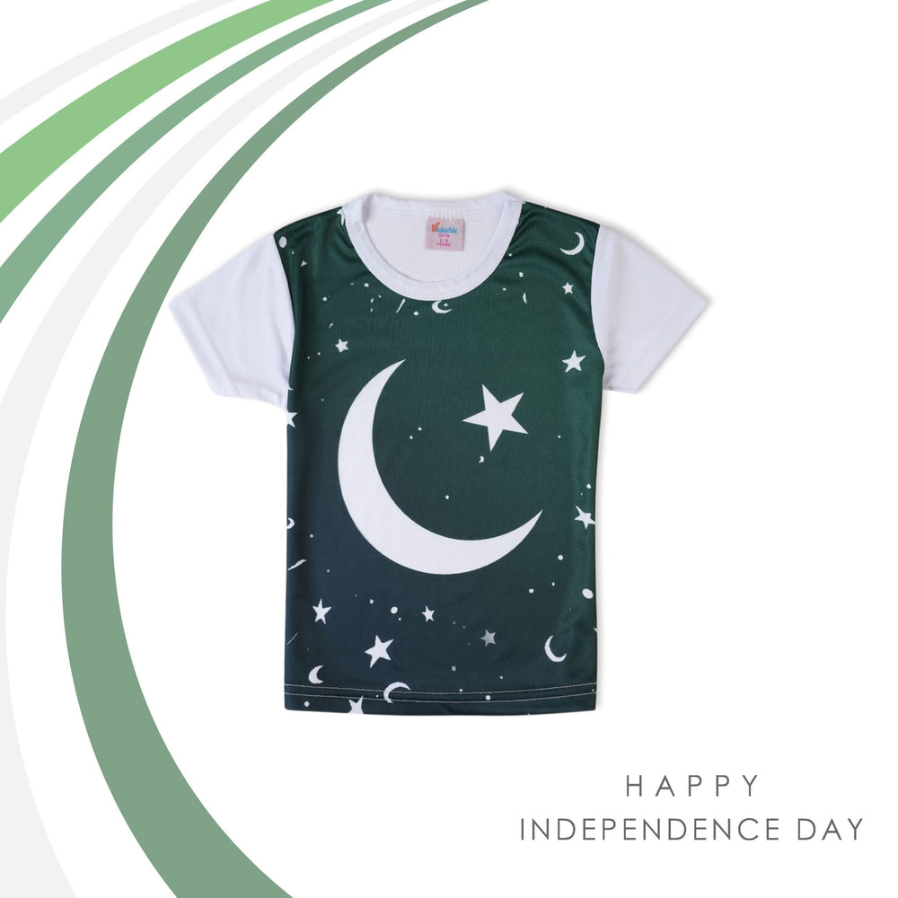 Girl’s T-Shirt – Simple Half Sleeve Tee for Everyday Comfort - Green, Girls T-Shirts, Chase Value, Chase Value