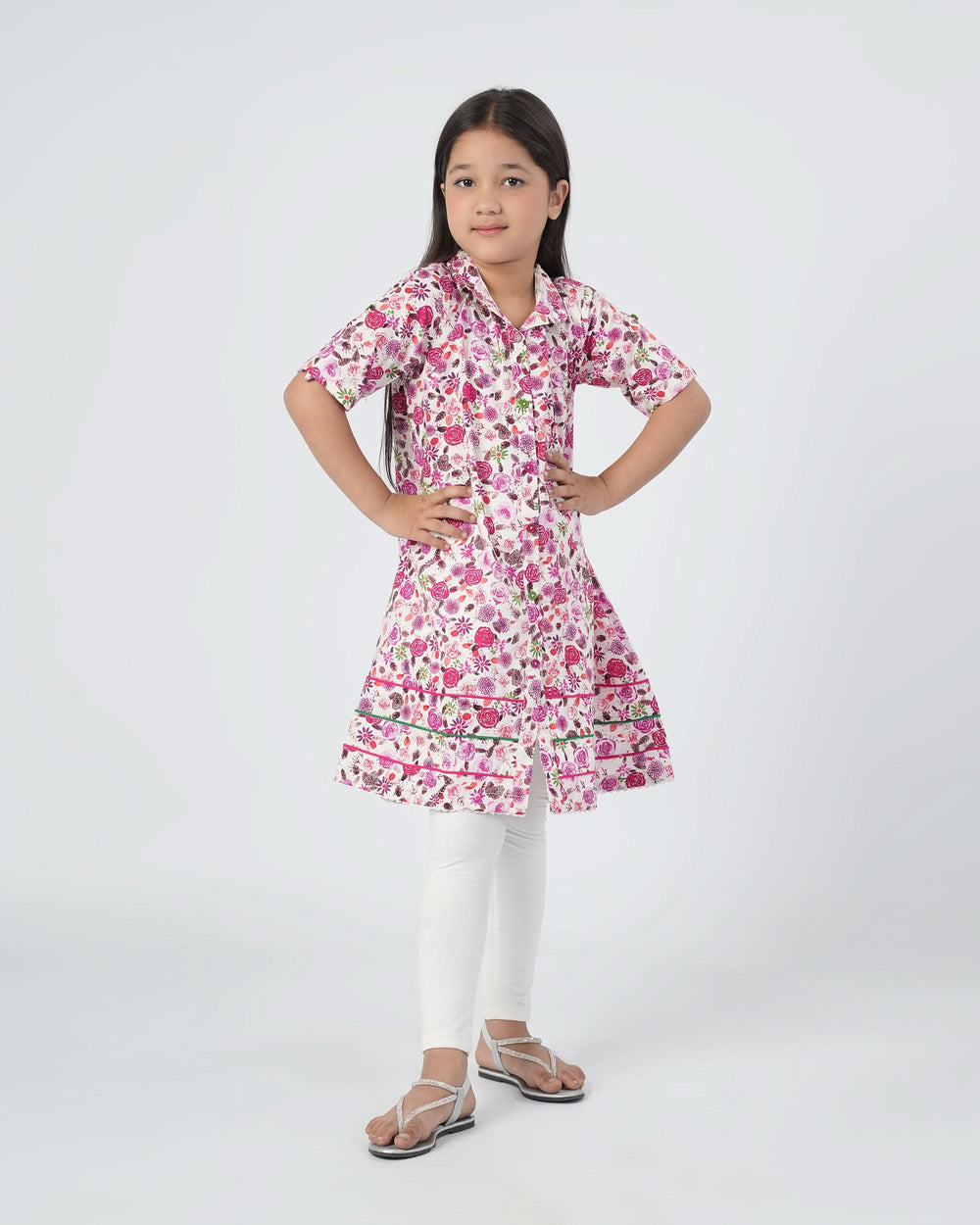 Eminent Girls Woven Frock - Multi Color, Girls Frocks, Eminent, Chase Value