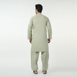 Men's Slim Fit Kurta Plain Shalwar Suit - Light Green, Men's Shalwar Kameez, Chase Value, Chase Value