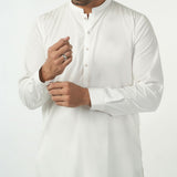 Eminent Men's Trim Fit Plain Shalwar Suit - Off White, Men's Shalwar Kameez, Eminent, Chase Value