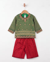 Eminent Newborn Girls' Ethnic Embroidered 2pc Suit