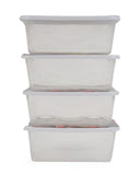 Storage Box 4 Pcs Set, Tiffin Boxes & Bottles, Chase Value, Chase Value