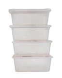 Storage Box 4 Pcs Set, Tiffin Boxes & Bottles, Chase Value, Chase Value