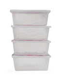 Storage Box 4 Pcs Set, Tiffin Boxes & Bottles, Chase Value, Chase Value