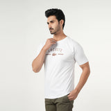Men's Half Sleeves Round Neck Printed T-Shirt - White, Men's T-Shirts & Polos, Chase Value, Chase Value