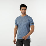 Eminent Men's Round Neck Half Sleeves T-Shirt - Ash Blue, Men's T-Shirts & Polos, Eminent, Chase Value