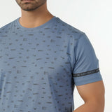 Eminent Men's Round Neck Half Sleeves T-Shirt - Ash Blue, Men's T-Shirts & Polos, Eminent, Chase Value