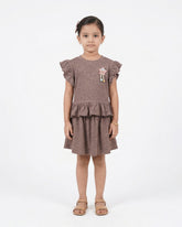 Valuables Girl’s Half Sleeves Skirt Suit