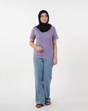 Eminent Women's Half Sleeves Printed T-Shirt - Purple, Women T-Shirts & Tops, Eminent, Chase Value